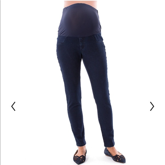 Maternity Pip & Vine by Rosie Pope Full Belly Panel Skinny Jeans - Small - Picture 2 of 5
